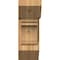 Ekena Millwork Olympic Slat Rough Sawn Bracket w/ Offset Brace, Western Red Cedar, 8"W x 18"D x 22"H BKT0806X18X22OLY06RWR - alternate 3